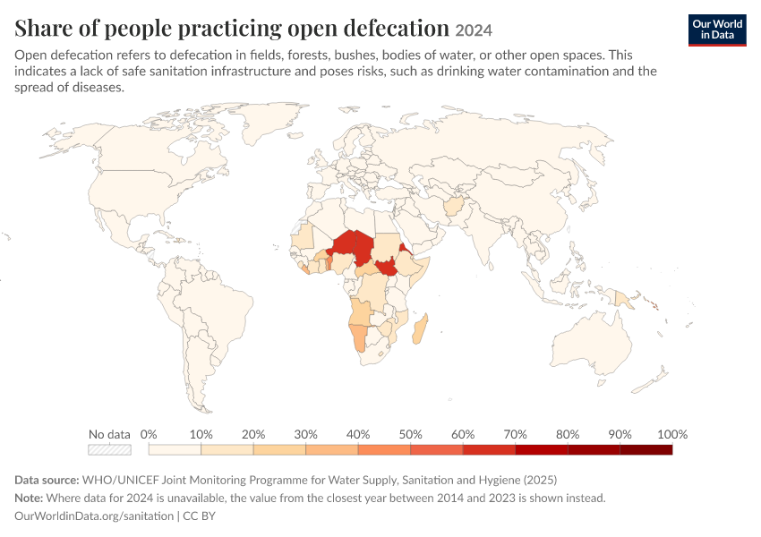 A thumbnail of the "Share of people practicing open defecation" chart